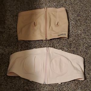 Hands free pumping bra